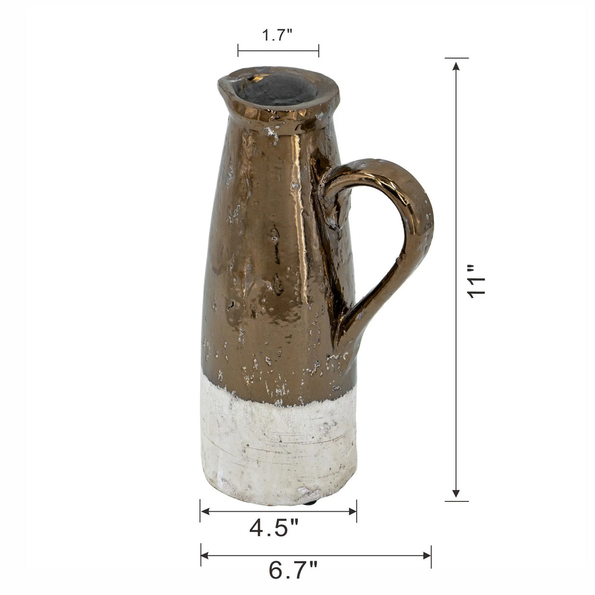 Candia - Terracotta Pitcher - Furniture Home Direct