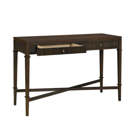 Fluted - 2 Drawer Storage Console Table - Brown - Furniture Home Direct