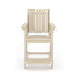 Modern Counter Chair Sleek HDPE Poly Lumber For Dining, Patio, And Garden Comfort - Furniture Home Direct