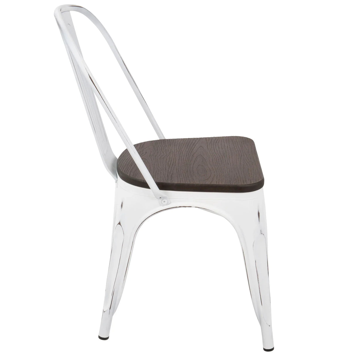 Oregon - IndustrialFarmhouse Stackable Dining Chair (Set of 2) - Furniture Home Direct