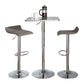 Ale - 3 Piece Bar Set Bistro Square Contemporary Adjustable Oval Footrest - Furniture Home Direct
