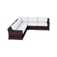 Outdoor Wicker Sofa Seating Group With Cushions - Furniture Home Direct