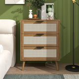 3 Drawer Cabinet, Suitable For Bedroom, Living Room, Study - Walnut - Furniture Home Direct