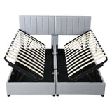 Upholstered Platform Bed With A Hydraulic Storage System - Furniture Home Direct