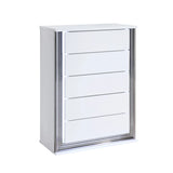 Moon - Smooth Chest With LED - White - Furniture Home Direct