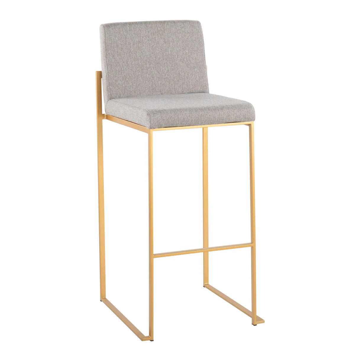Fuji - Contemporary Design High Back Barstool (Set of 2) - Furniture Home Direct