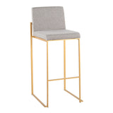 Fuji - Contemporary Design High Back Barstool (Set of 2) - Furniture Home Direct
