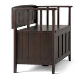 Acadian - Entryway Storage Bench, Handcrafted - Furniture Home Direct