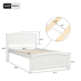 Platform Bed & Headboard, Footboard And Wood Slat Support - Furniture Home Direct