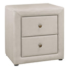 Nightstand, Storage Drawer Versatile Use, Upholstered, Transitional - Furniture Home Direct