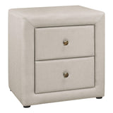 Nightstand, Storage Drawer Versatile Use, Upholstered, Transitional - Furniture Home Direct