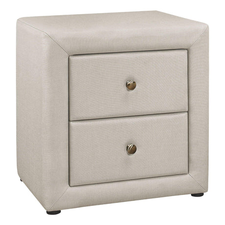 Nightstand, Storage Drawer Versatile Use, Upholstered, Transitional - Furniture Home Direct