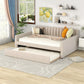 Upholstered Daybed With Slat Support - Furniture Home Direct