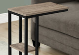 Accent Table, C - Shaped, Marble Look Contemporary & Modern Convenient Design - Furniture Home Direct