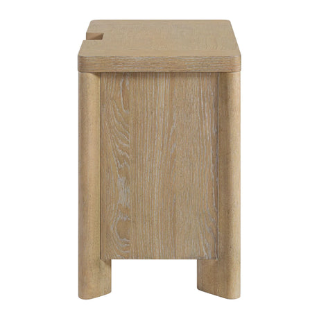 Clove - 3 Drawer Nightstand - Tan - Furniture Home Direct