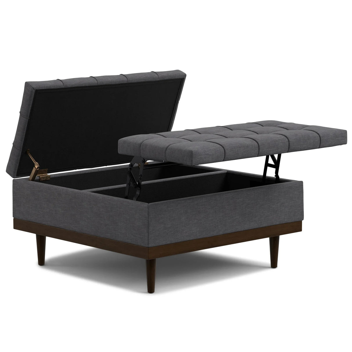 Mariah - Upholstered Lift Top Table Storage Ottoman - Furniture Home Direct