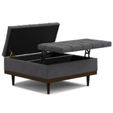 Mariah - Upholstered Lift Top Table Storage Ottoman - Furniture Home Direct