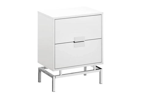 Accent Side Table, Storage Drawer, Modern Design - Furniture Home Direct