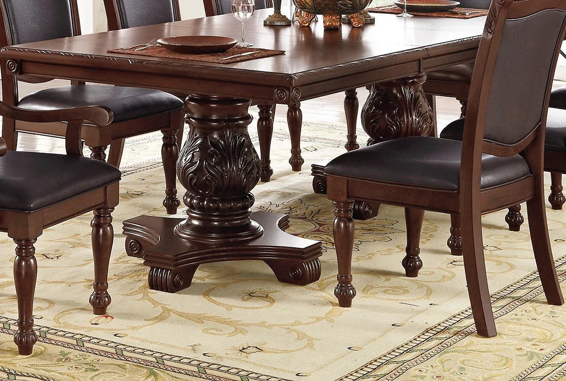 9 Pc Majestic Dining Room Set With Leaf, 2 Arm Chairs And 6 Side Chairs - Furniture Home Direct