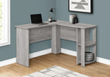 Computer Desk, Home Office, Corner, Storage Shelves, L Shape, Laptop, Contemporary & Modern - Furniture Home Direct