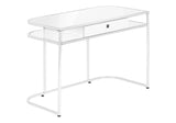 Computer Desk For Home Office, Laptop, Storage Drawers, Contemporary And Modern - White - Furniture Home Direct