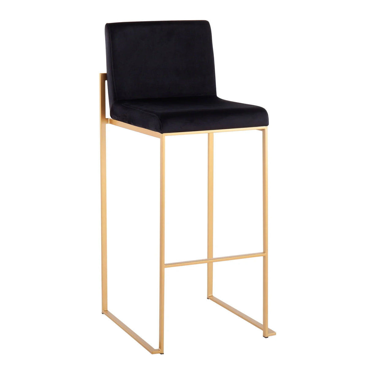 Fuji - Contemporary Design High Back Barstool (Set of 2) - Furniture Home Direct