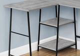 Computer Desk, Home Office, Corner, Storage Shelves, L Shape, Work, Laptop, Contemporary, Modern - Furniture Home Direct