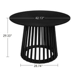 Modern Round Coffee Table With Grille Moldin - Furniture Home Direct