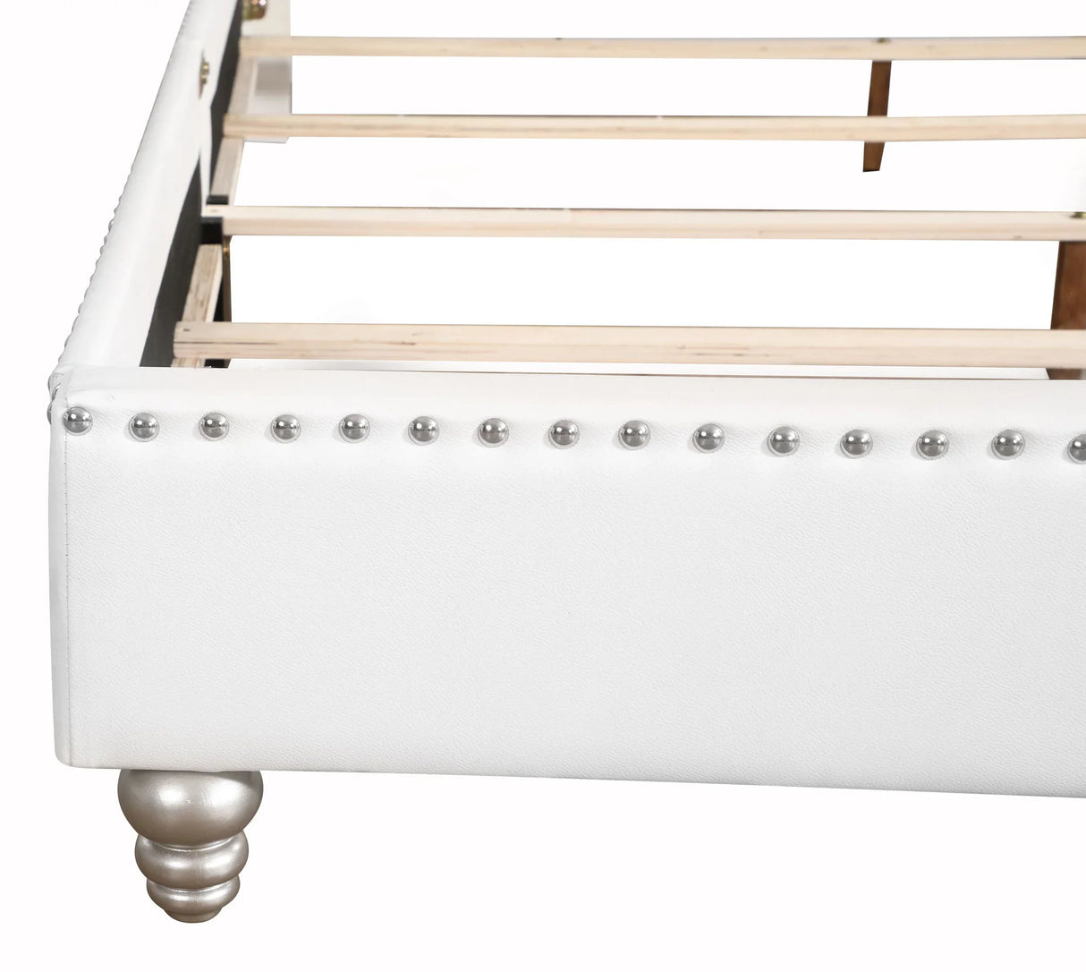 Elegant Transitional Upholstered Bed - Furniture Home Direct