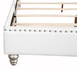 Elegant Transitional Upholstered Bed - Furniture Home Direct