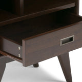 Draper - Mid Century Wide Bookcase And Storage Unit - Furniture Home Direct