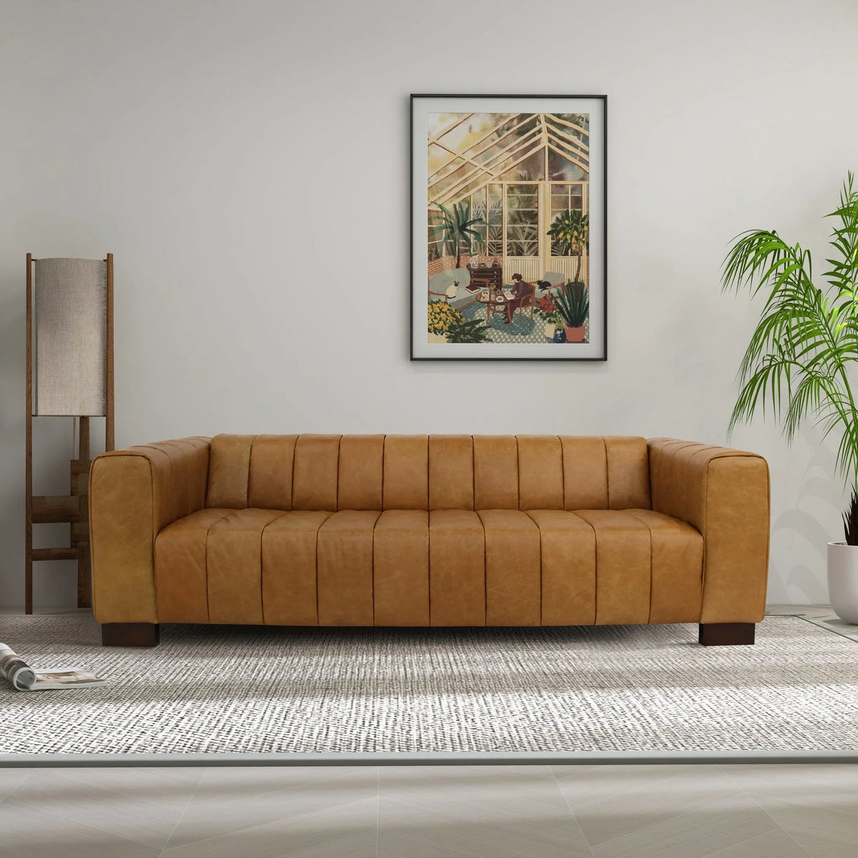 Dixon - Waxy Sofa - Tan - Furniture Home Direct