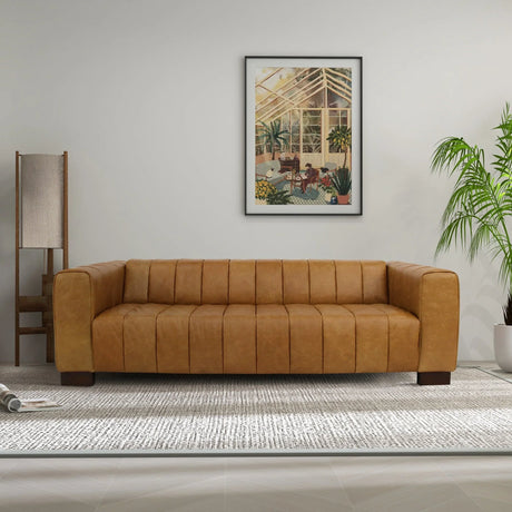Dixon - Waxy Sofa - Tan - Furniture Home Direct