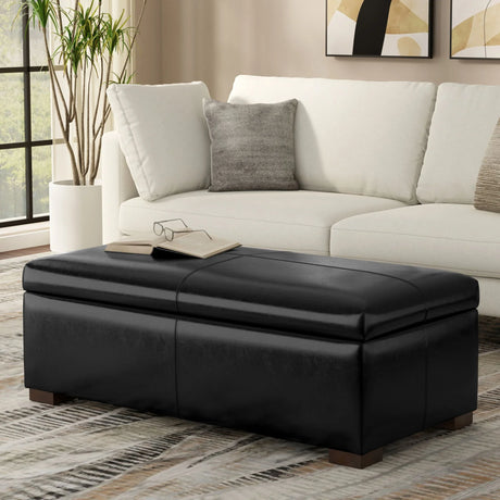 Gabbie - Coffee Table Upholstered Storage Ottoman - Furniture Home Direct