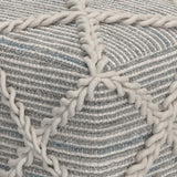 Cowan - Handcrafted Square Pouf - Furniture Home Direct