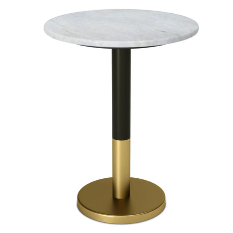 Evans - Marble Side Table - White - Furniture Home Direct