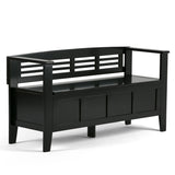 Adams - Entryway Storage Bench Handcrafted - Furniture Home Direct
