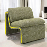 Jaeda - Innovative Elegance Accent Chair In Curved Shape - Furniture Home Direct