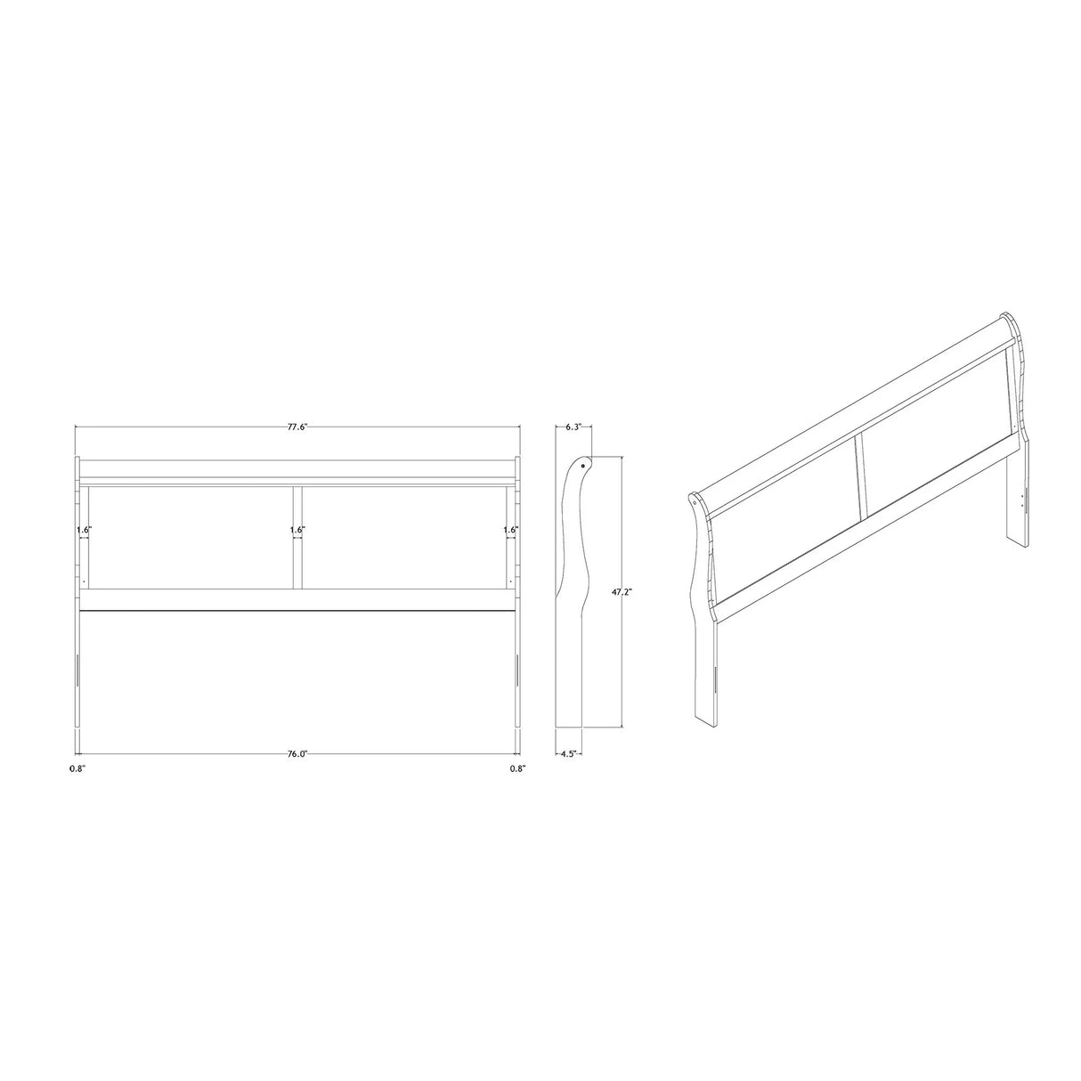 Charlston - 5 Piece Bedroom Set With LED Headboard - Furniture Home Direct