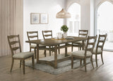 Parfield - 7 Pieces Dining Room Set - Light Brown / Oak - Furniture Home Direct