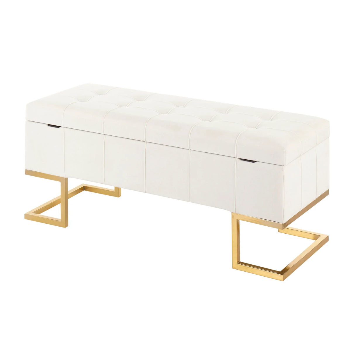 Midas - Contemporary / Glam Storage Bench - Furniture Home Direct