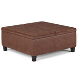 Ellis - Coffee Table Storage Ottoman Contemporary Design - Furniture Home Direct