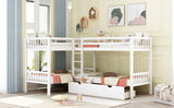 L Shaped Bunk Bed With Drawers - Furniture Home Direct