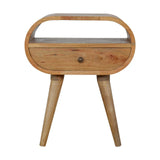 Circular Open Bedside Nightstand - Furniture Home Direct
