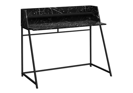 Computer Desk For Home Office, Laptop, Storage Shelves, Marble Look Contemporary & Modern - Furniture Home Direct