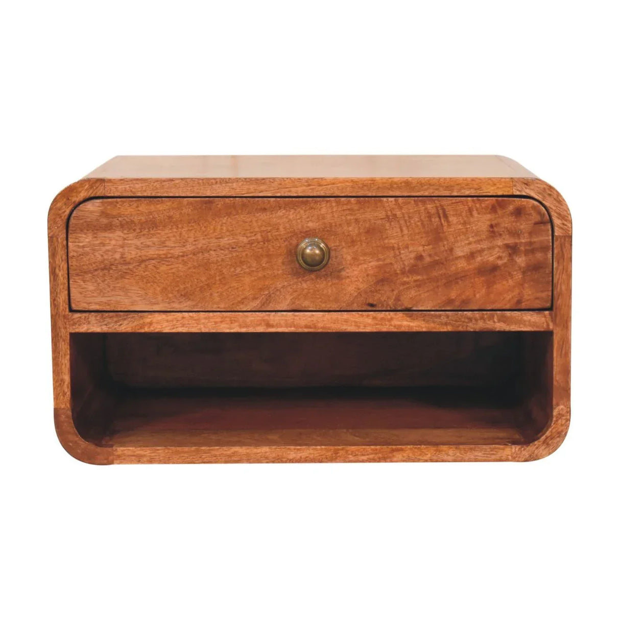 Curve Upper Slot Floating Nightstand - Furniture Home Direct