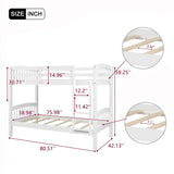 Solid Construction Bunk Bed With Ladder - Furniture Home Direct