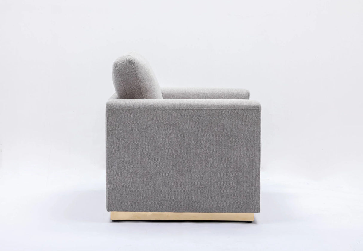 Valin - Linen Sofa For Living Room - Gray - Furniture Home Direct