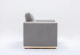 Valin - Linen Sofa For Living Room - Gray - Furniture Home Direct