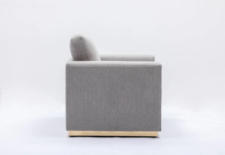 Valin - Linen Sofa For Living Room - Gray - Furniture Home Direct